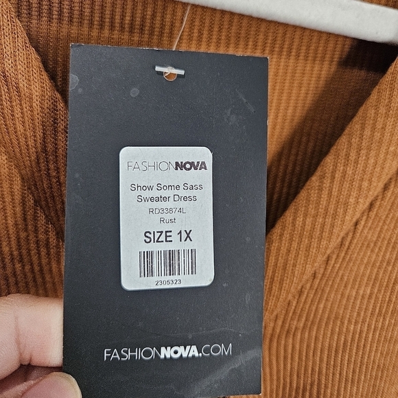 Fashion Nova sweater dress 1X NWT - Picture 5 of 9